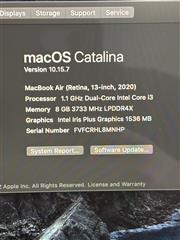 APPLE MACBOOK AIR 2020 I3-1000NG4 1.1GHz 8GB 250GB SSD A1279 (AEE-MMG)